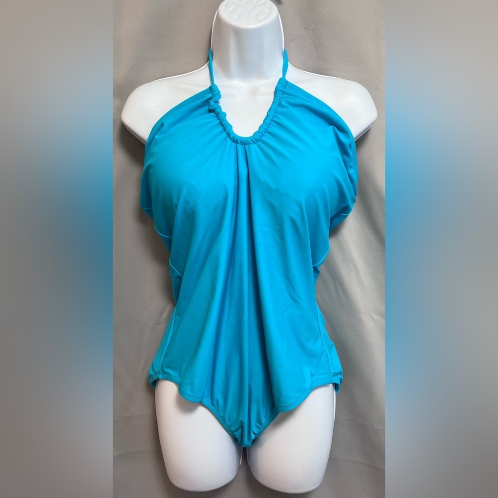NWT J. Crew Women’s one piece swimsuit size XL Blue